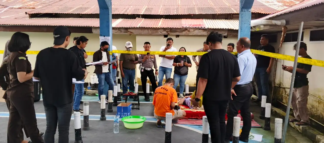 Polres Minahasa Gelar Rekonstruksi Kasus Dugaan Kekerasan terhadap Anak hingga Mengakibatkan Kematian di Tondano Selatan